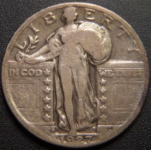1927-D Standing Quarter - Very Good