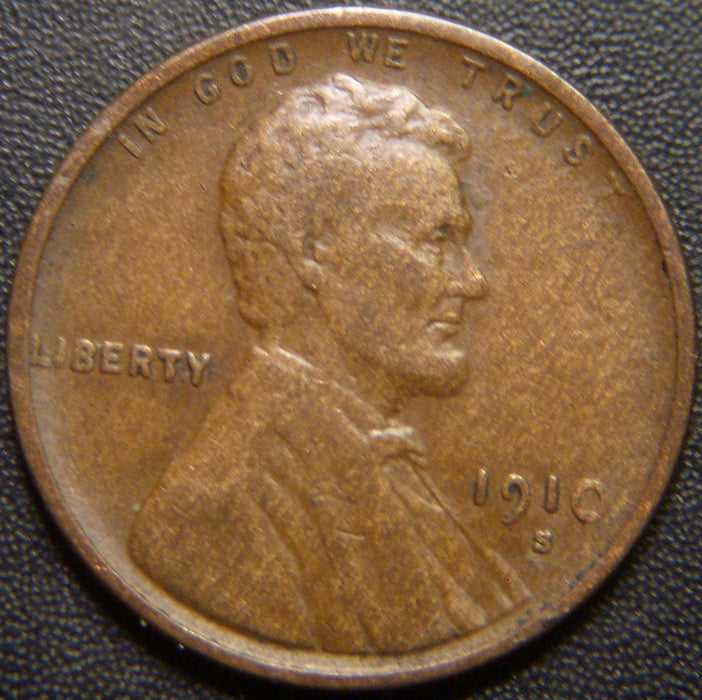 1910-S Lincoln Cent - Very Fine