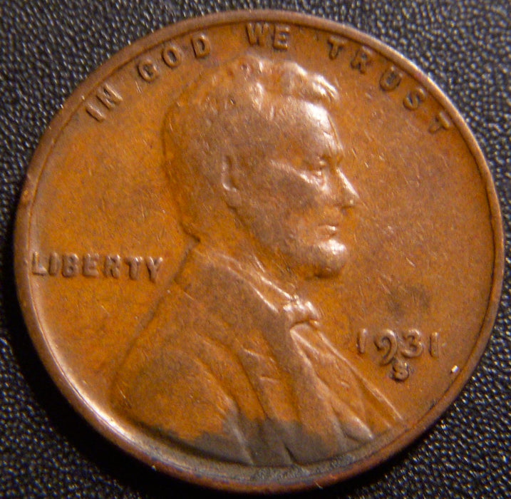 1931-S Lincoln Cent - Fine