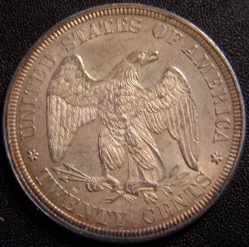 1876 Twenty Cent Piece - AU/Unc.
