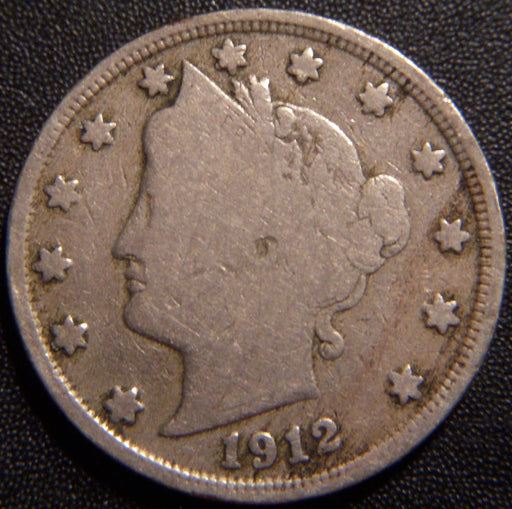 1912-S Liberty Nickel - Very Good