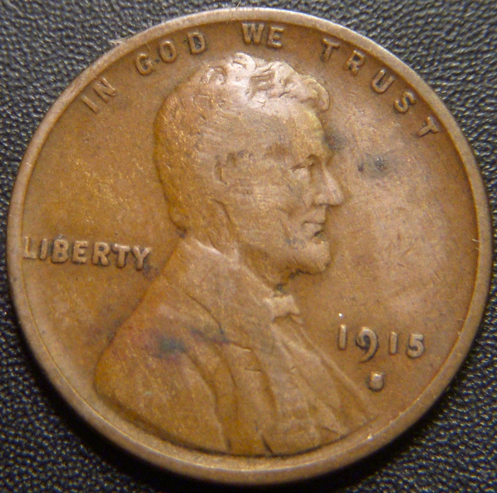 1915-S Lincoln Cent - Very Good