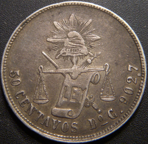 1882 DoC 50 Centavos - Mexico