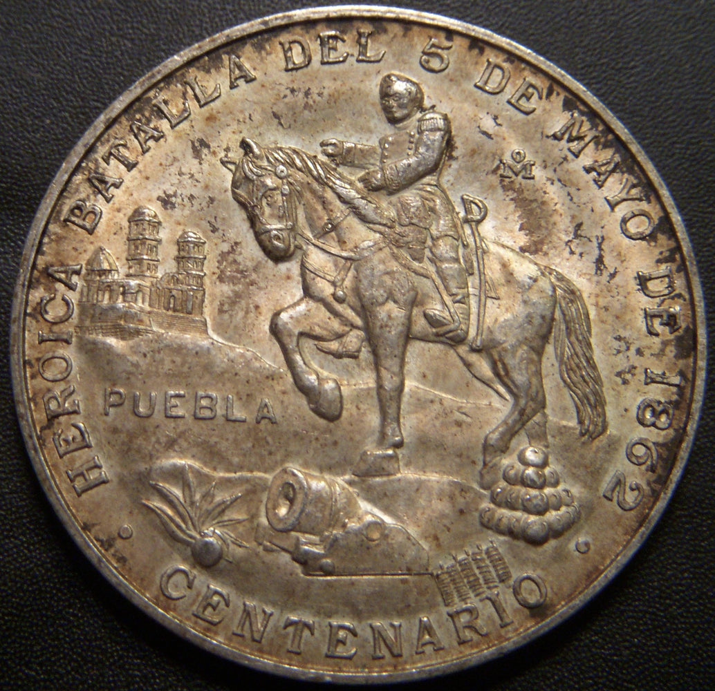 1862/1962 Centenario Heroica Batalla 5 Del Mayo Metal