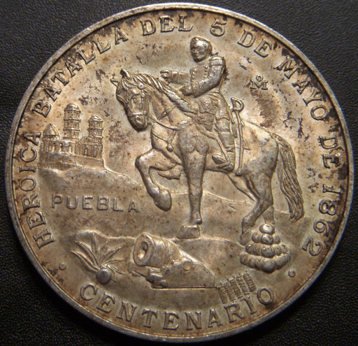 1862/1962 Centenario Heroica Batalla 5 Del Mayo Metal