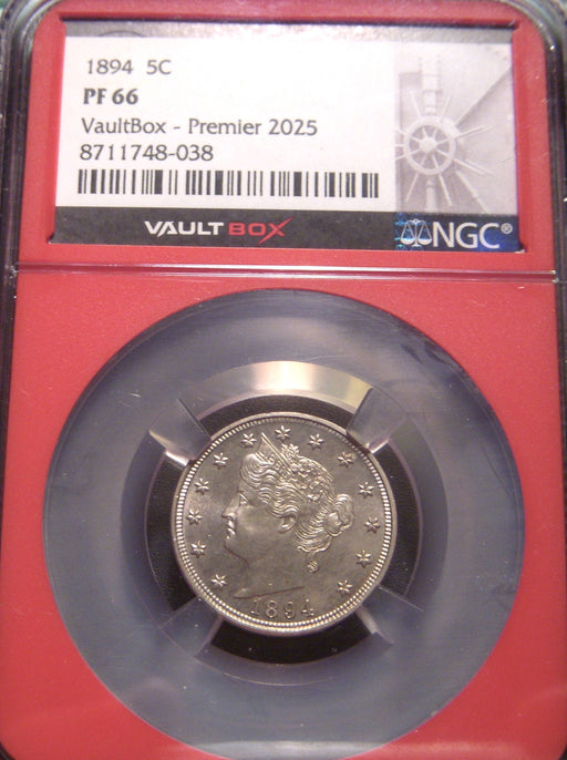 1894 Liberty Nickel - NGC PF66