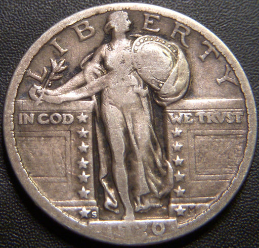 1920-S Standing Quarter - Fine