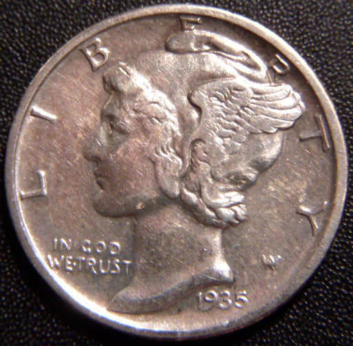 1935-D Mercury Dime - Extra Fine