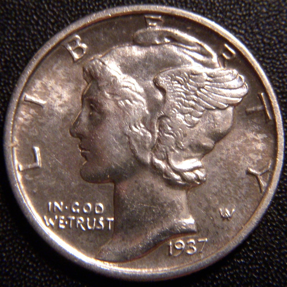 1937-D Mercury Dime - Extra Fine