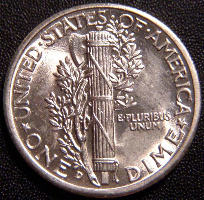 1939-D Mercury Dime - Uncirculated