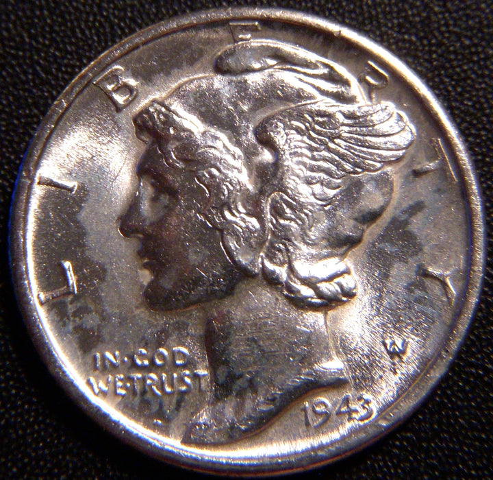 1943-D Mercury Dime - Uncirculated