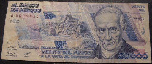 1988 20,000 Pesos Note - Mexico