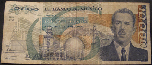 1989 10,000 Pesos Note - Mexico