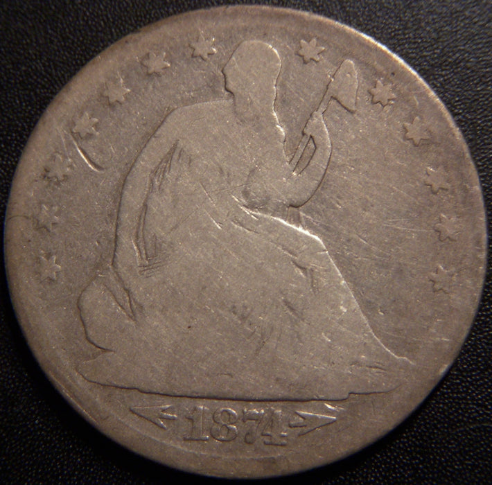 1874 Seated Half Dollar - Good