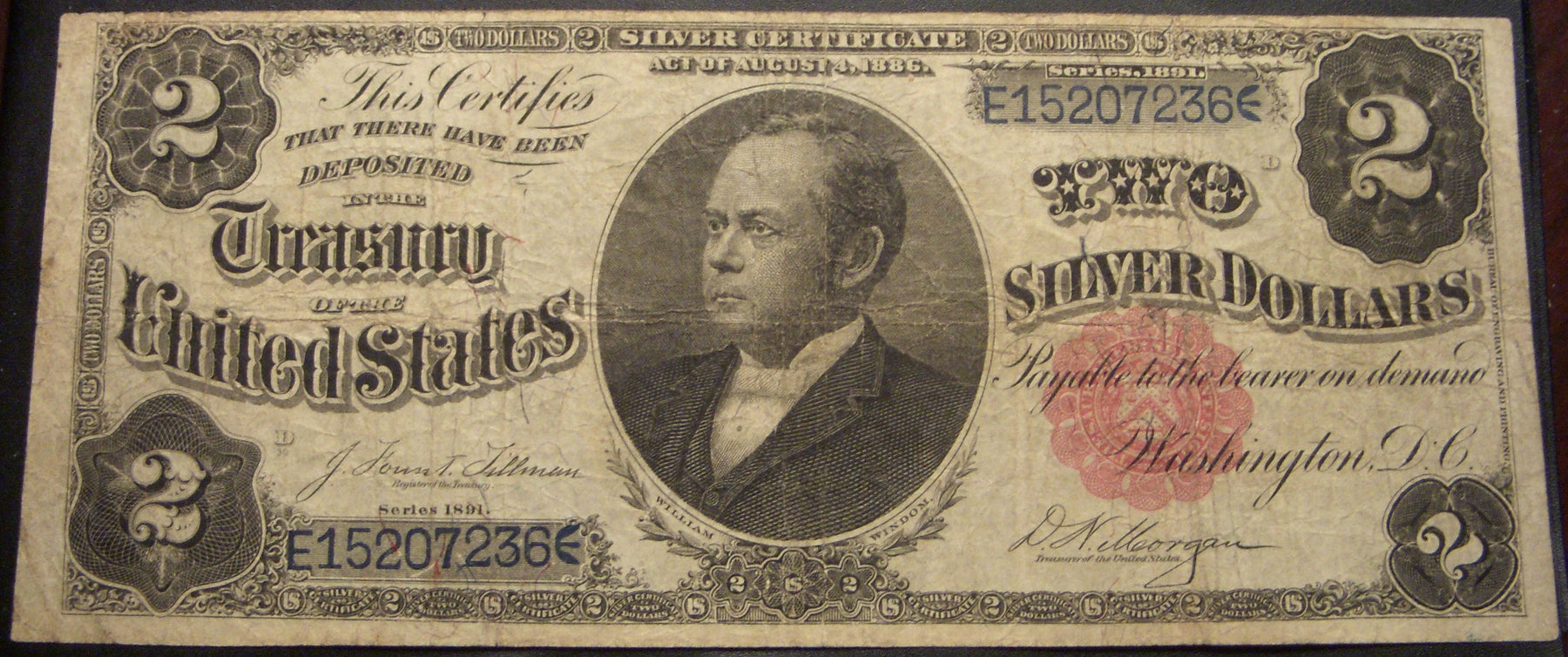 1891 $2 Silver Certificate - FR# 246