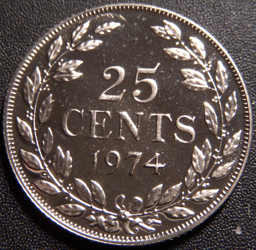 1974 25 Cents - Liberia