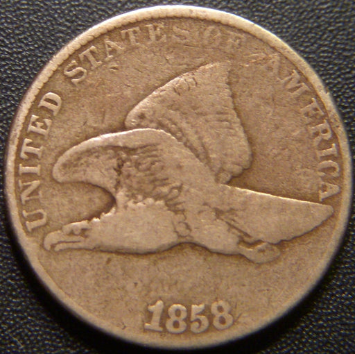 1858 Flying Eagle Cent - Large Letter Very Good