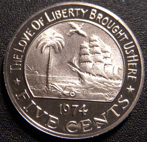 1974 5 Cents - Liberia