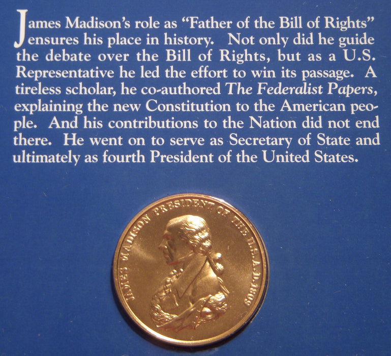 1993-W Uncirculated Silver Bill of Rights Half Dollar / Madison Medal - Young Collector's Set
