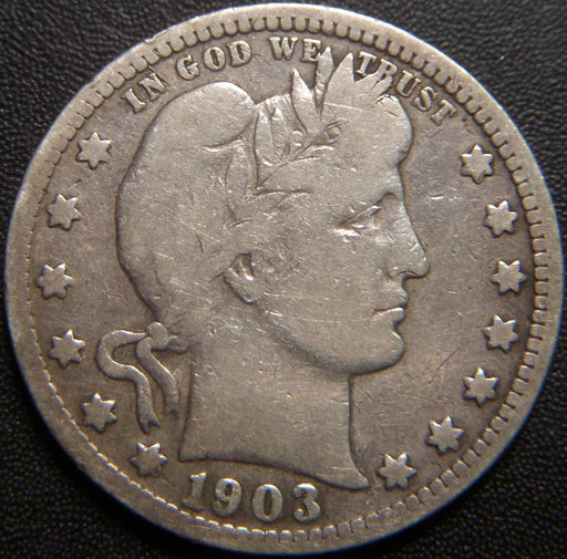 1903 Barber Quarter - Very Good