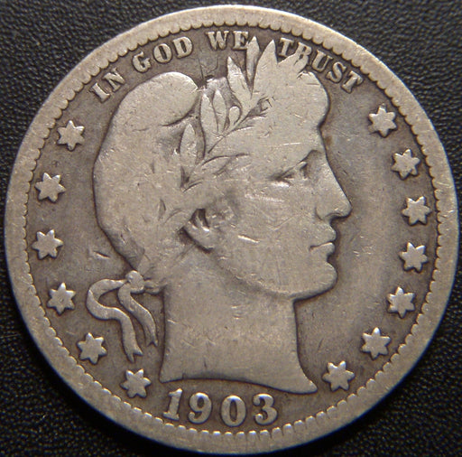 1903-O Barber Quarter - Very Good
