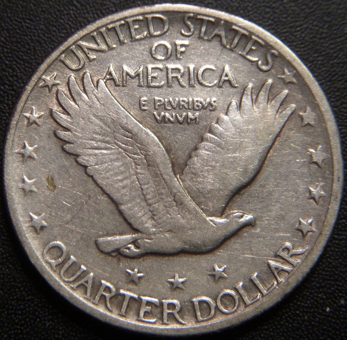 1918-D Standing Quarter - Very Fine