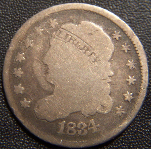 1834 Bust Half Dime - About Good