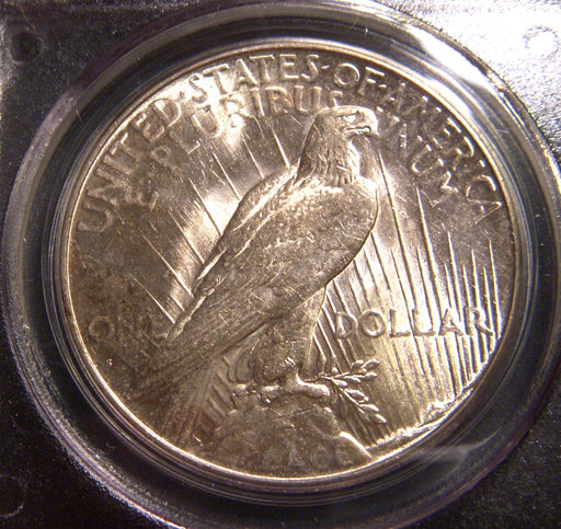 1927-S Peace Dollar - AU 58