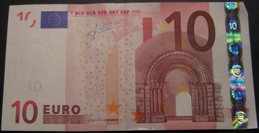 2002 10 Euro Note