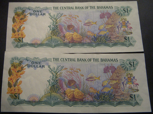 1974 $1 Note - Bahamas
