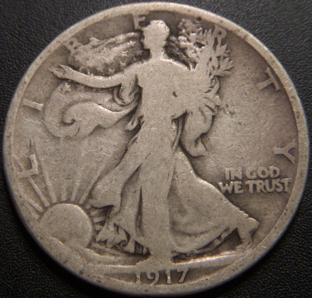 1917-S Reverse Walking Half Dollar - Good