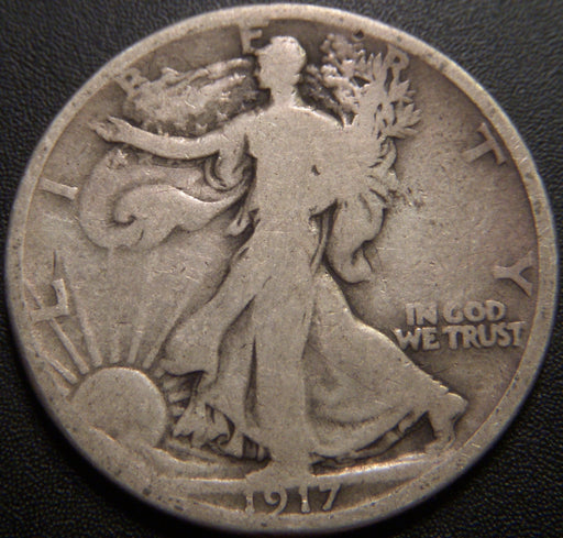 1917-S Reverse Walking Half Dollar - Good