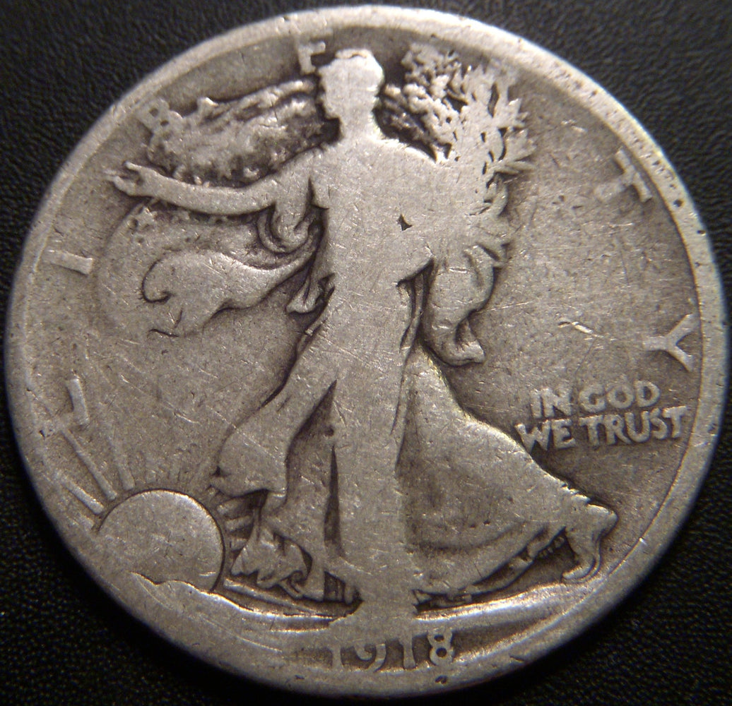 1918-D Walking Half Dollar - Good