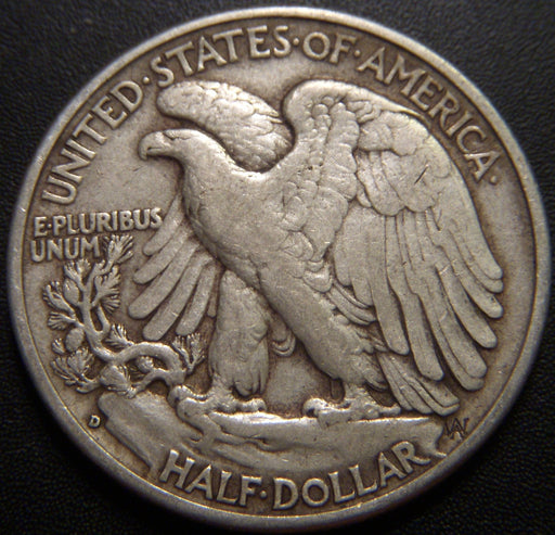 1939-D Walking Half Dollar - Fine