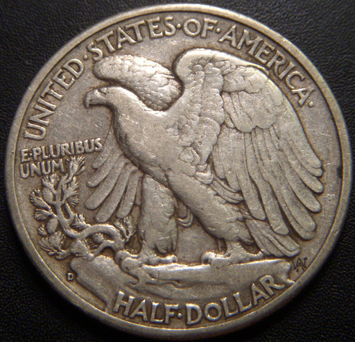 1943-D Walking Half Dollar - Very Fine