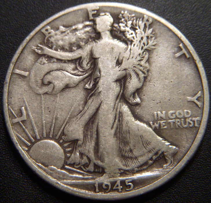 1945-D Walking Half Dollar - Very Good
