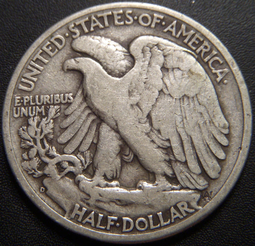 1945-D Walking Half Dollar - Very Good