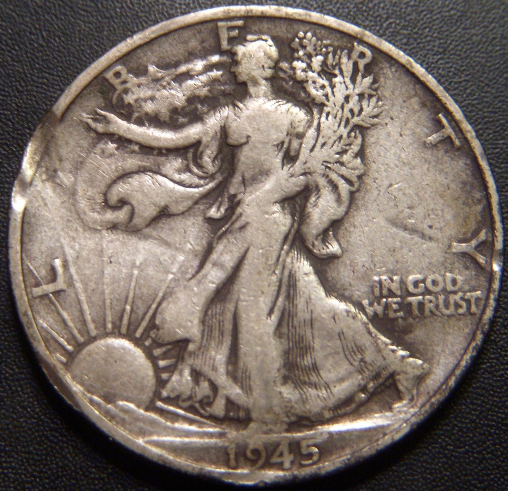 1945-S Walking Half Dollar - Very Good