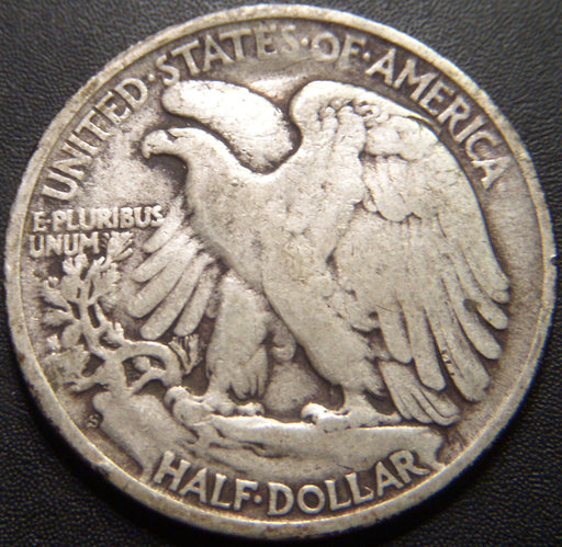 1945-S Walking Half Dollar - Very Good