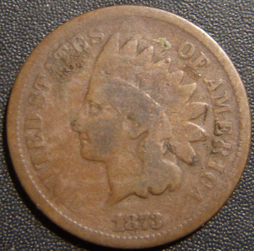1873 Indian Head Cent - Open 3 Good