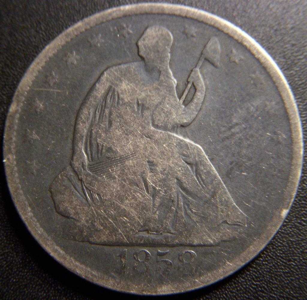 1858-O Seated Half Dollar - Good