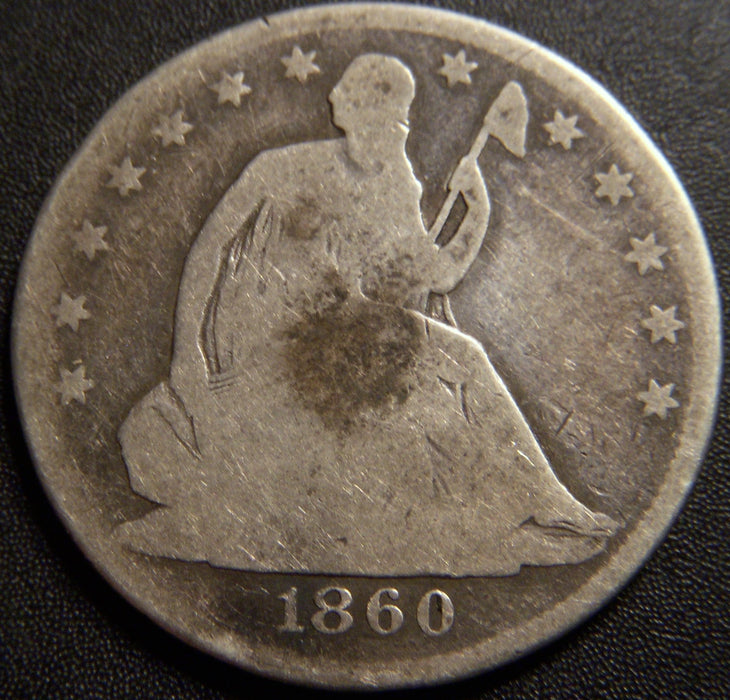 1860-O Seated Half Dollar - Good