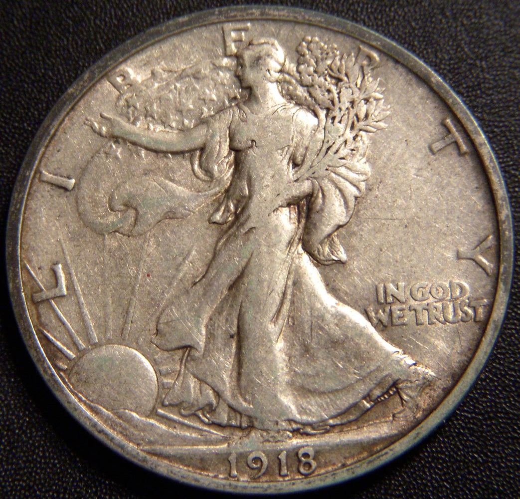 1918-D Walking Half Dollar - Very Fine