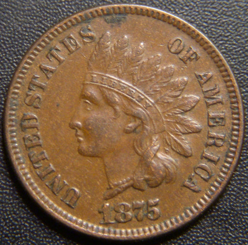 1875 Indian Head Cent - Extra Fine