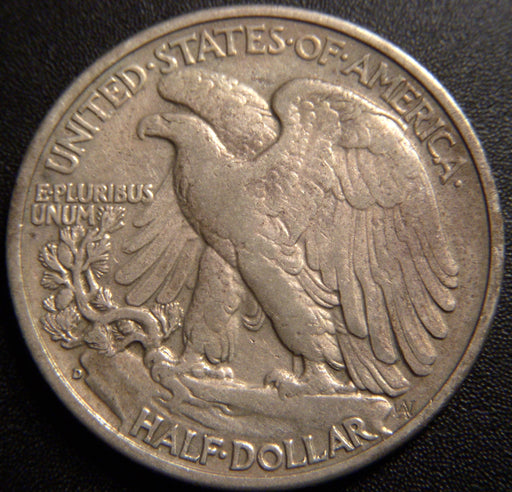 1938-D Walking Half Dollar - Extra Fine