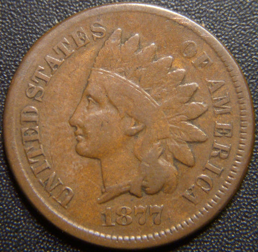 1877 Indian Head Cent - Very Good