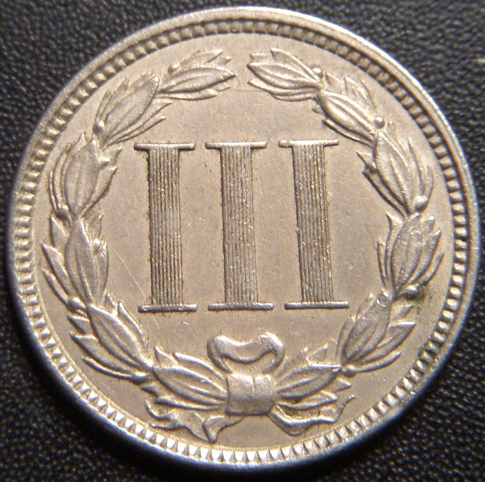 1870 Three Cent - Extra Fine