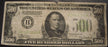 1934 (B) $500 Federal Reserve Note - FR# 2201B