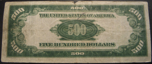 1934 (B) $500 Federal Reserve Note - FR# 2201B