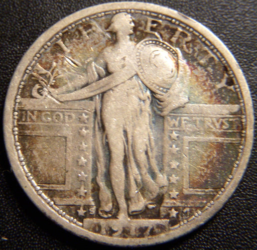 1917-S T1 Standing Quarter - Fine